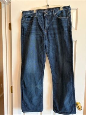 Lucky Brand Men's Dark Blue Straight-Leg Jeans 361 vintage straight 38x32